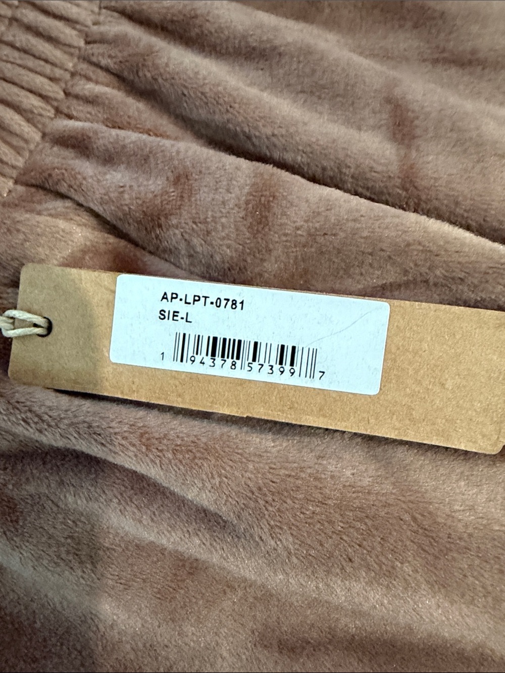 SKIMS Soft Velour Wide-Leg Track Pants in Taupe Brown - Picture 2 of 4